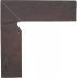 Клинкерная плитка Ceramika Paradyz Semir rosa цоколь (8,1x30) двухэлементный левый